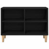 TV-skab Sort 69.5 x 30 x 50 cm Konstrueret træ