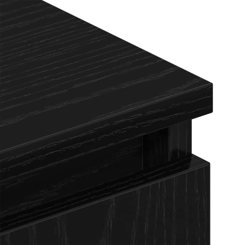 TV-skab Sort 102 x 35 x 50 cm Konstrueret træ