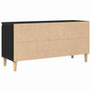 TV-skab Sort 102 x 35 x 50 cm Konstrueret træ