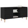 TV-skab Sort 102 x 35 x 50 cm Konstrueret træ