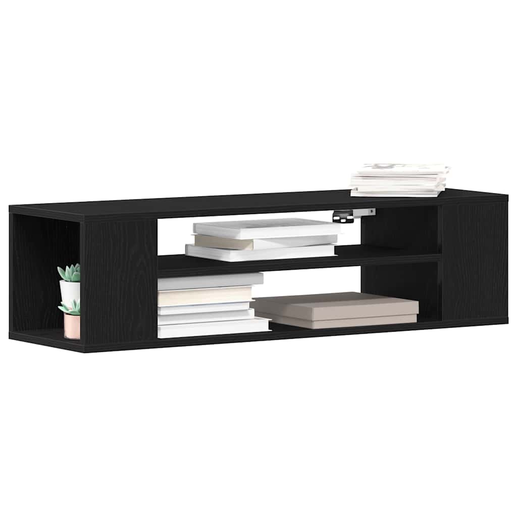 TV-skab Sort 100 x 30 x 26.5 cm Konstrueret træ