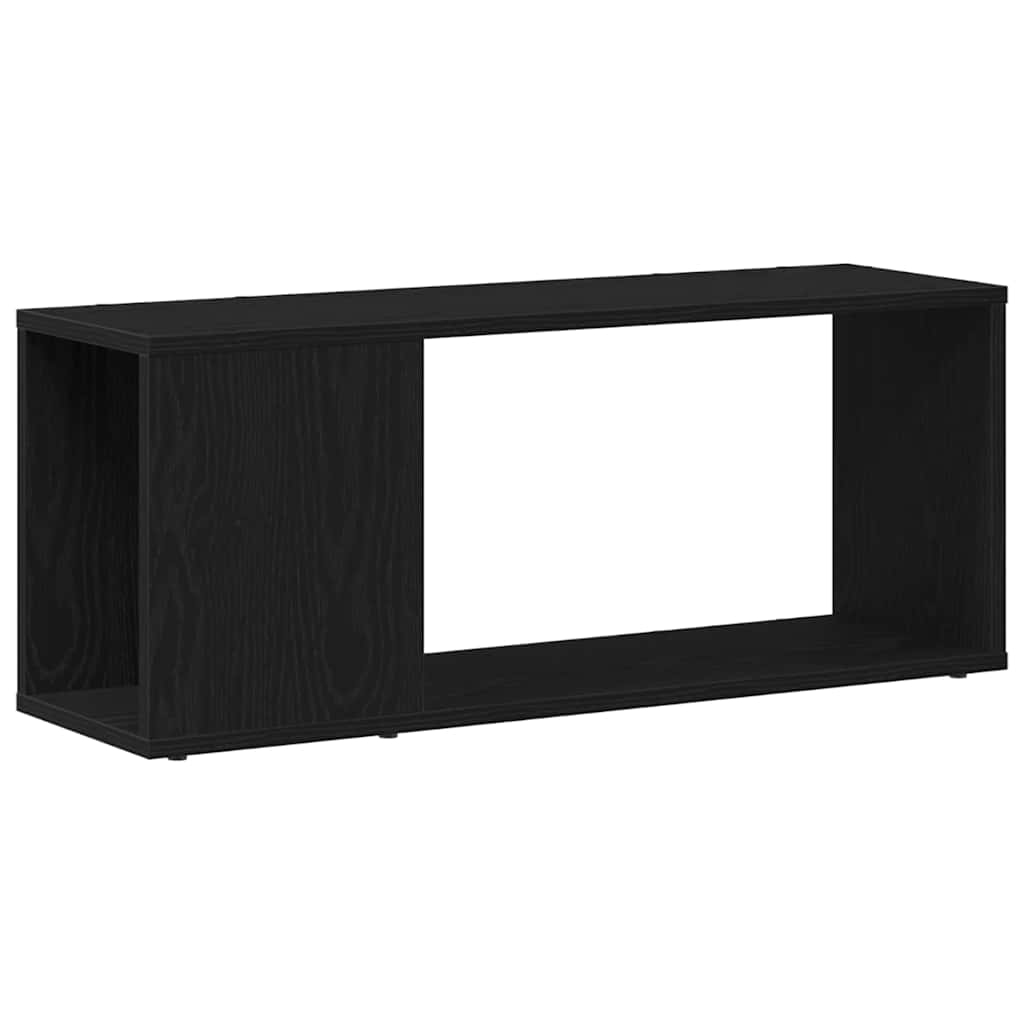 Underholdningscenter Sort 80 x 24 x 32 cm Konstrueret træ