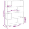 Underholdningscenter Sort 100 x 24 x 124 cm Konstrueret træ