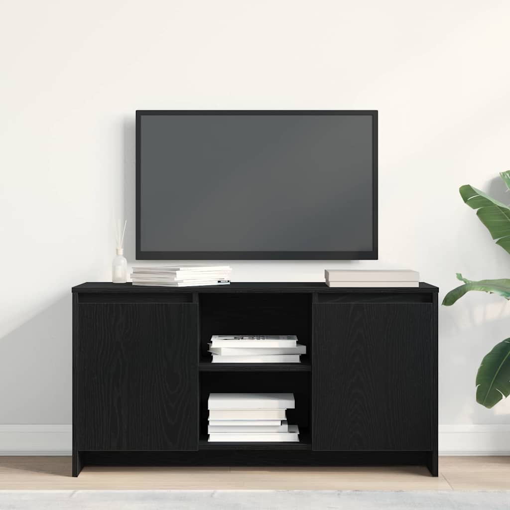 TV-bord Sort 102 x 37.5 x 52.5 cm Konstrueret træ