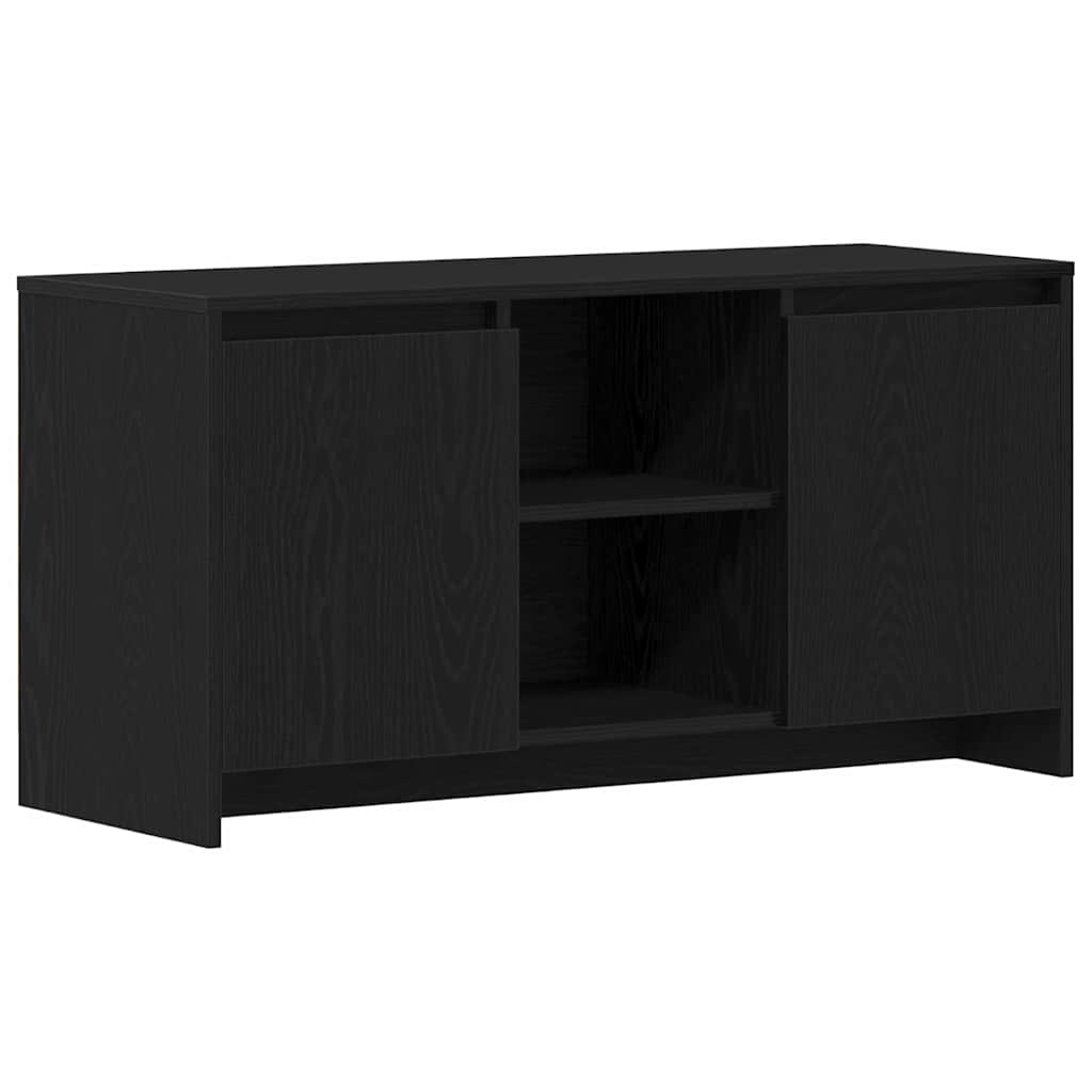 TV-bord Sort 102 x 37.5 x 52.5 cm Konstrueret træ