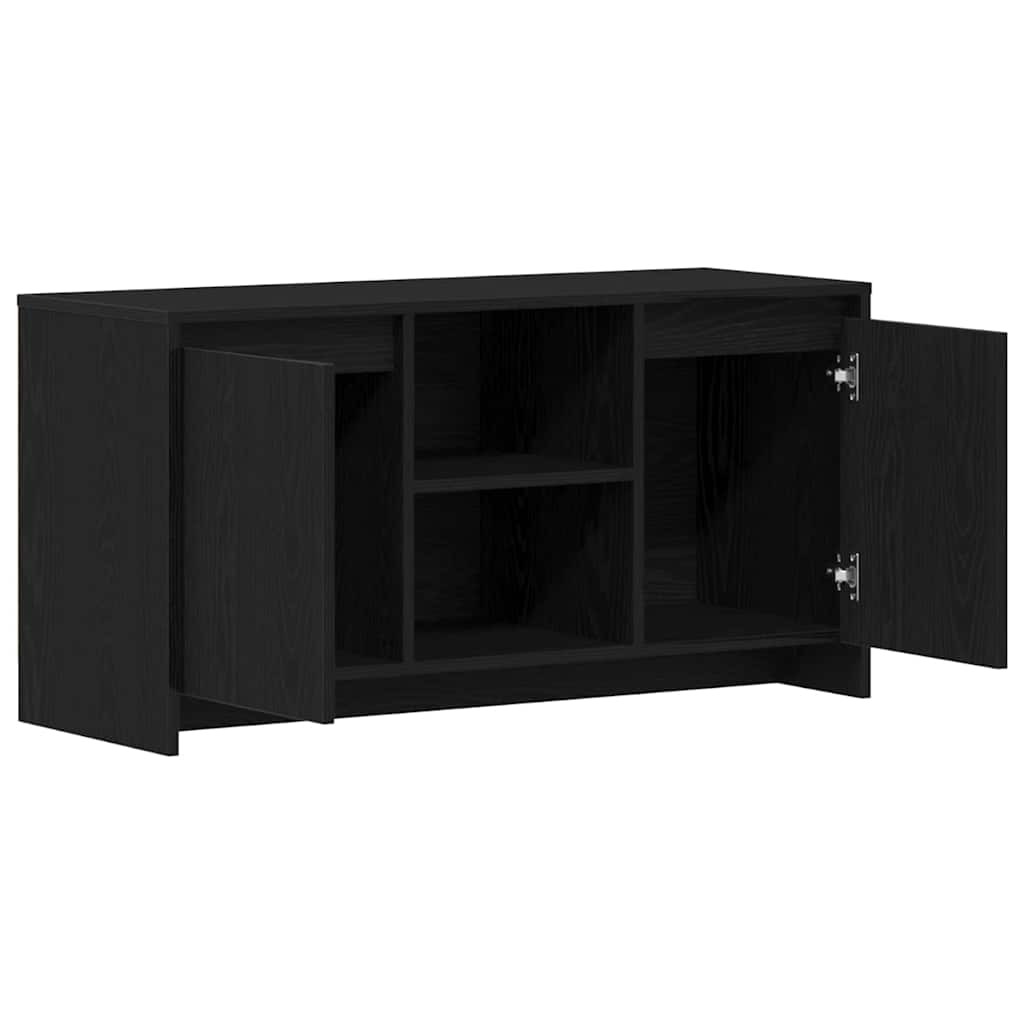 TV-bord Sort 102 x 37.5 x 52.5 cm Konstrueret træ