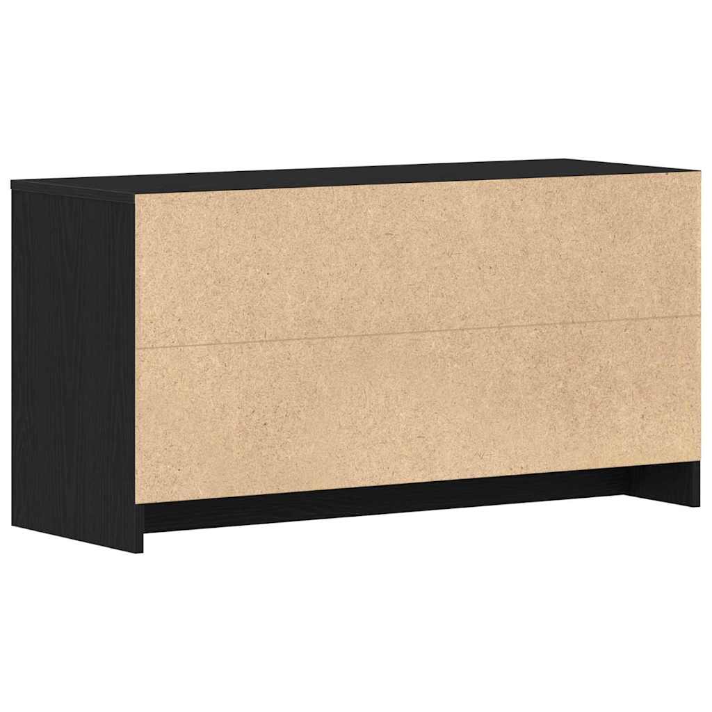 TV-bord Sort 102 x 37.5 x 52.5 cm Konstrueret træ