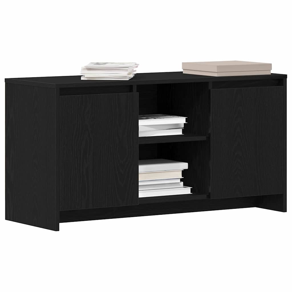 TV-bord Sort 102 x 37.5 x 52.5 cm Konstrueret træ