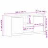 TV-bord Sort 102 x 37.5 x 52.5 cm Konstrueret træ