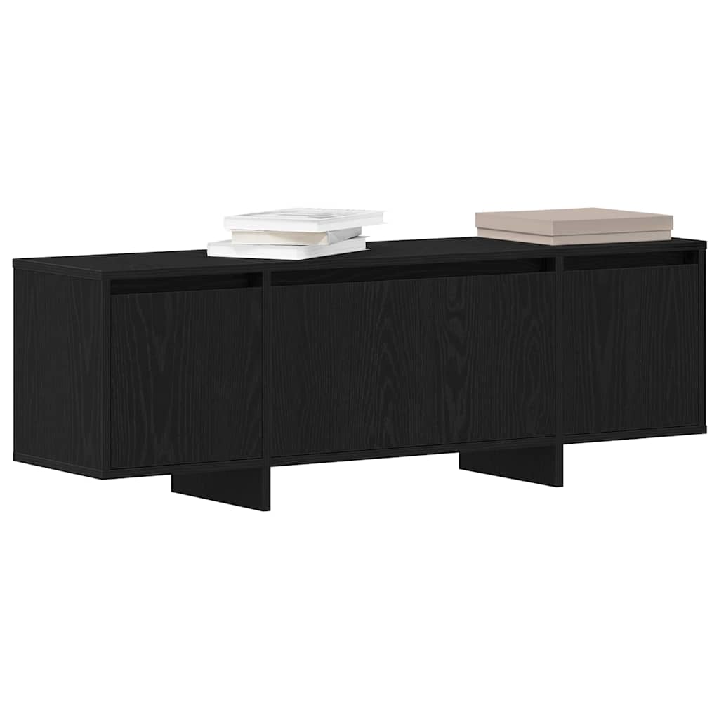 TV-skab Sort 120 x 30 x 40.5 cm Konstrueret træ