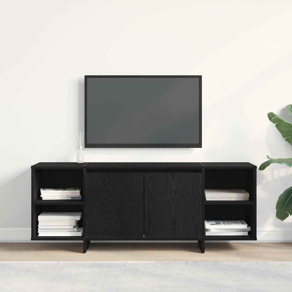 TV-bord Sort 120 x 30 x 40.5 cm Konstrueret træ