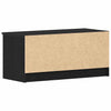 TV-skab 2 pcs Sort 80 x 35 x 36.5 cm Konstrueret træ