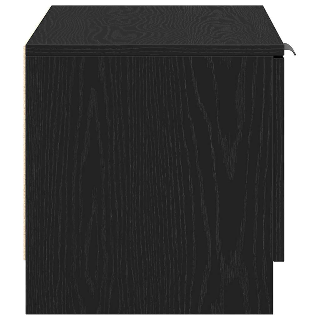 TV-skab 2 pcs Sort 80 x 35 x 36.5 cm Konstrueret træ