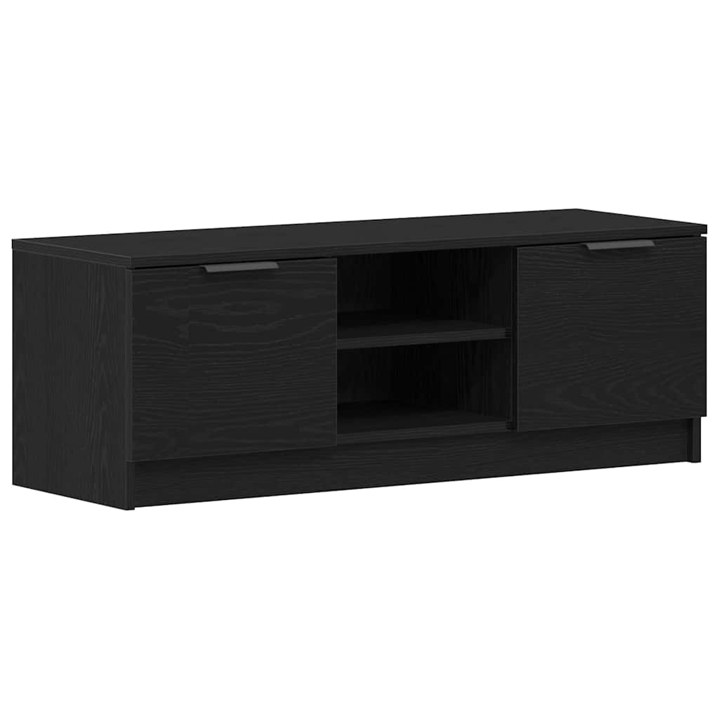 TV-skab Sort 102 x 35 x 36.5 cm Konstrueret træ