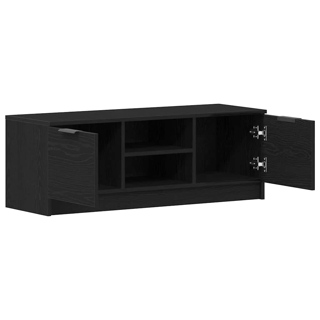 TV-skab Sort 102 x 35 x 36.5 cm Konstrueret træ