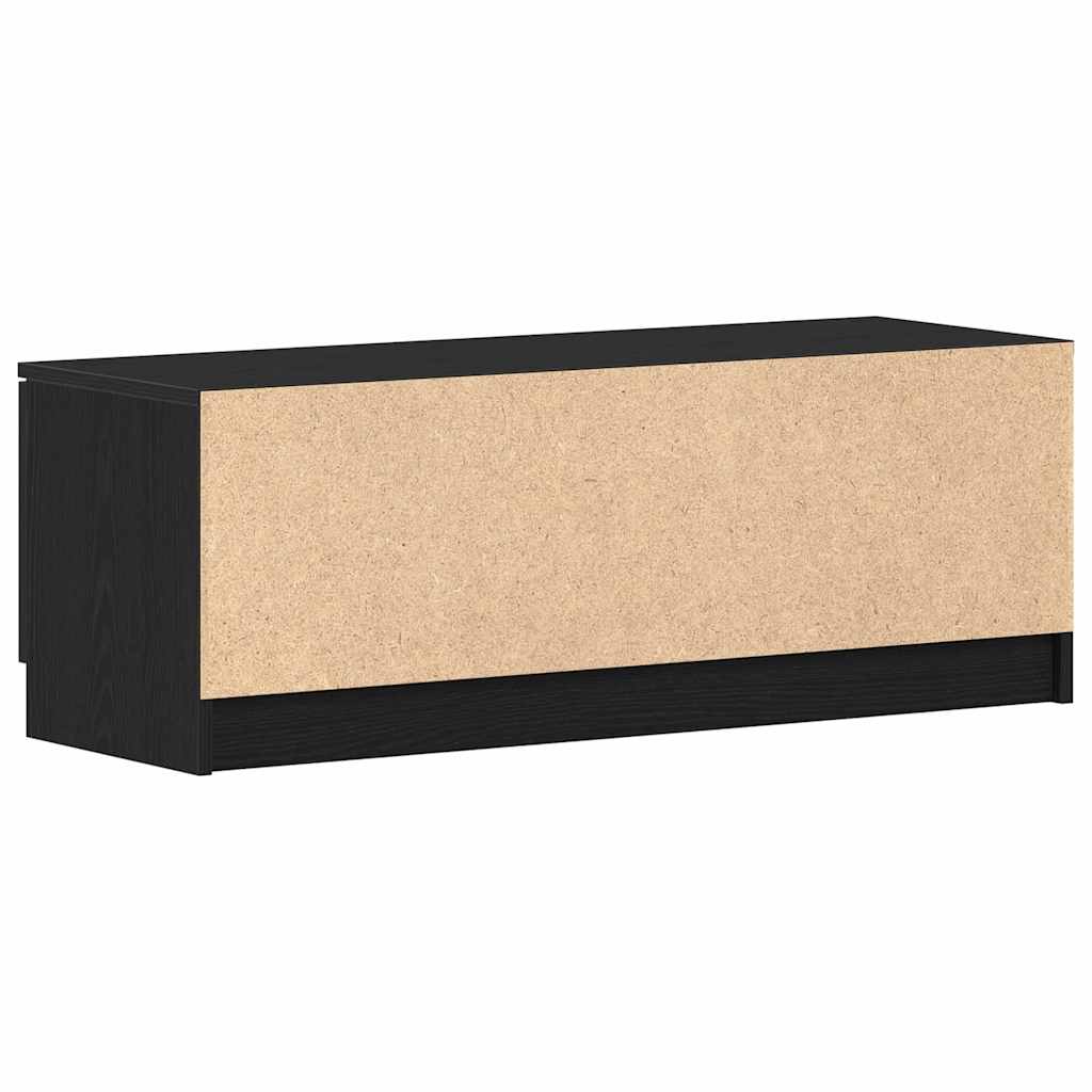 TV-skab Sort 102 x 35 x 36.5 cm Konstrueret træ
