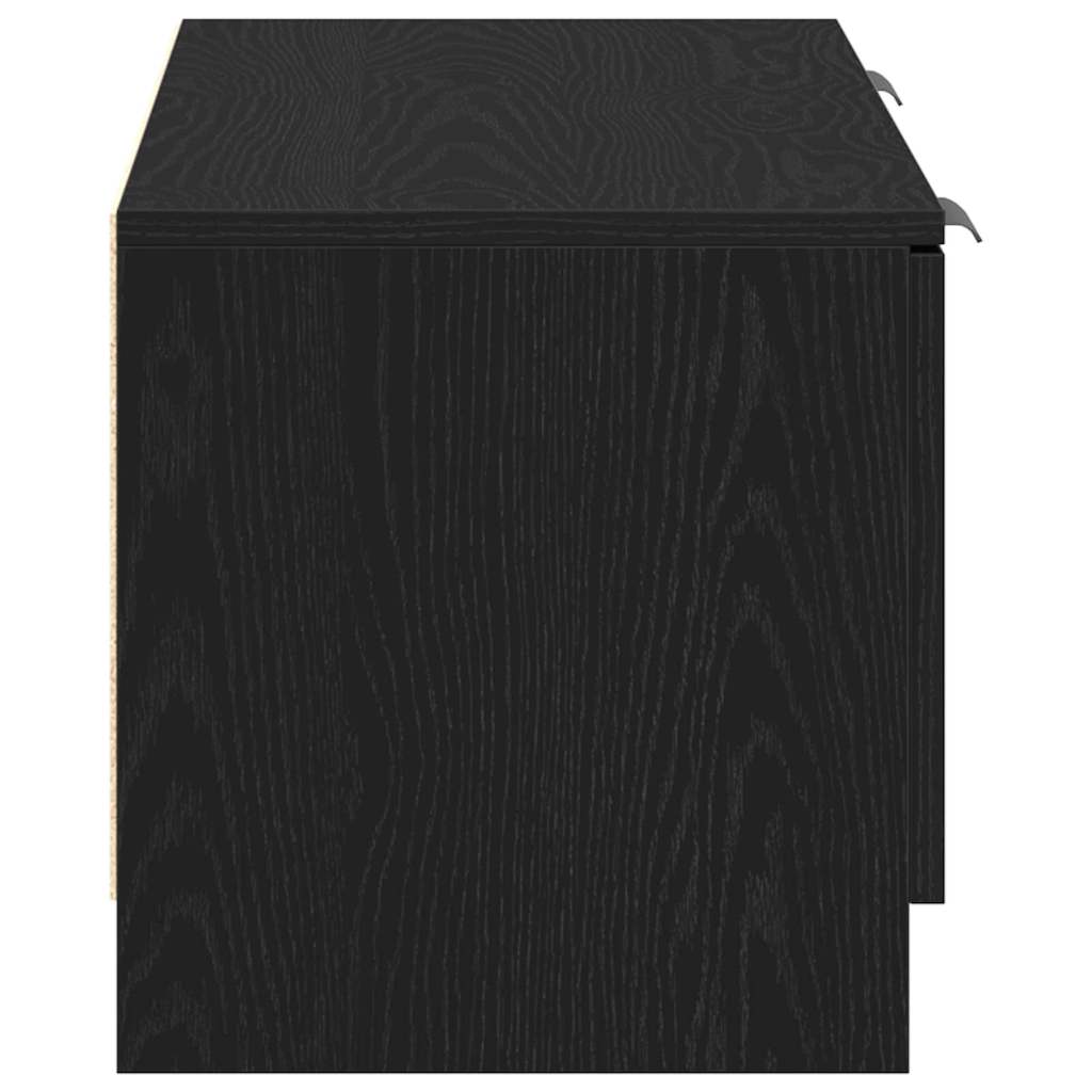 TV-skab Sort 102 x 35 x 36.5 cm Konstrueret træ