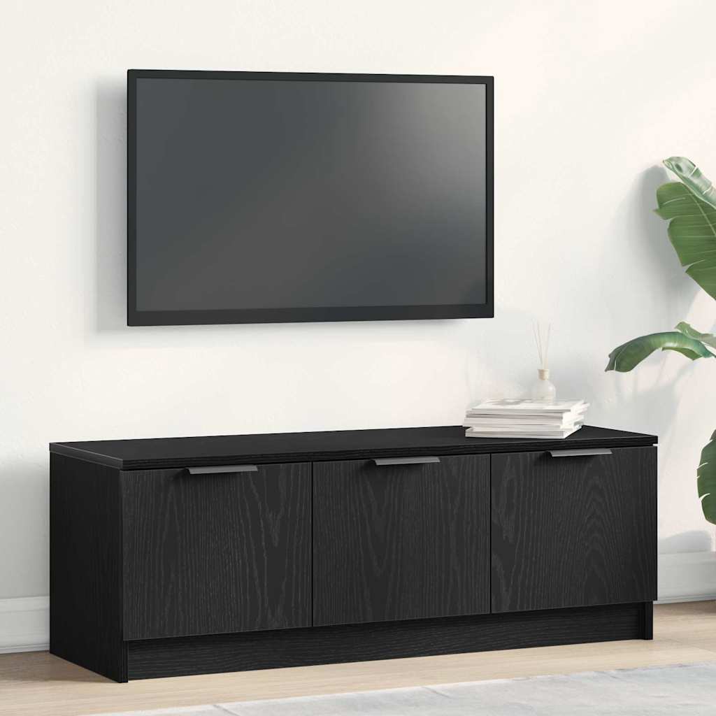 TV-skab Sort eg 102 x 35 x 36.5 cm Konstrueret træ