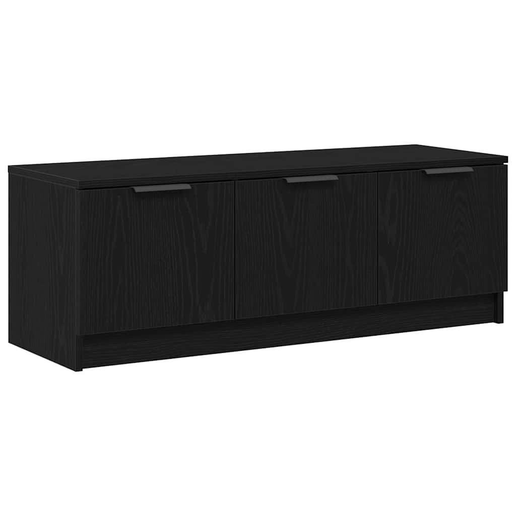 TV-skab Sort eg 102 x 35 x 36.5 cm Konstrueret træ