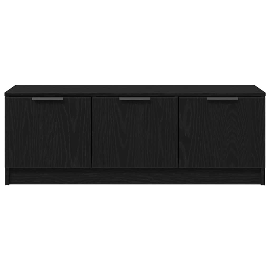 TV-skab Sort eg 102 x 35 x 36.5 cm Konstrueret træ