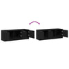 TV-skab Sort eg 102 x 35 x 36.5 cm Konstrueret træ