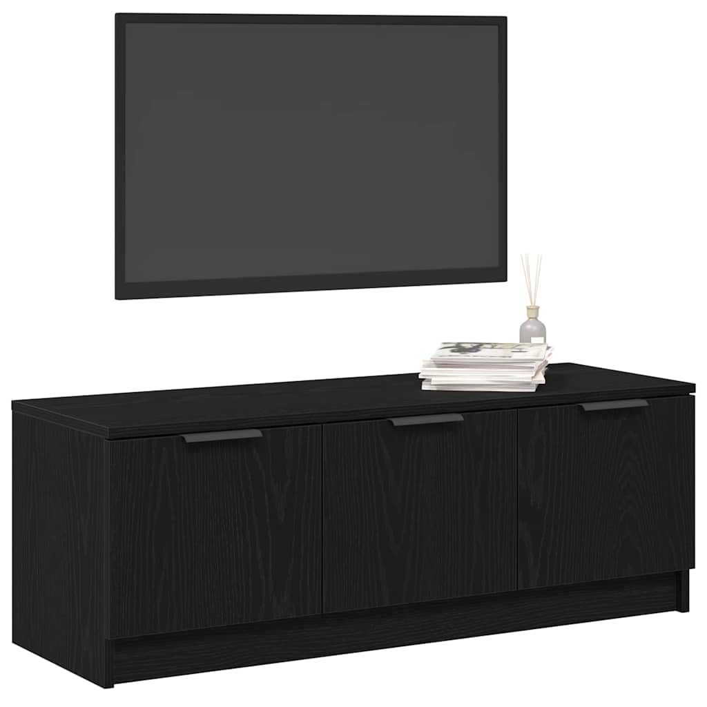 TV-skab Sort eg 102 x 35 x 36.5 cm Konstrueret træ