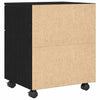 Fil kabinett med skuffe Sort eg 45 x 38 x 54 cm Konstrueret træ