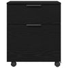 Fil kabinett med skuffe Sort eg 45 x 38 x 54 cm Konstrueret træ