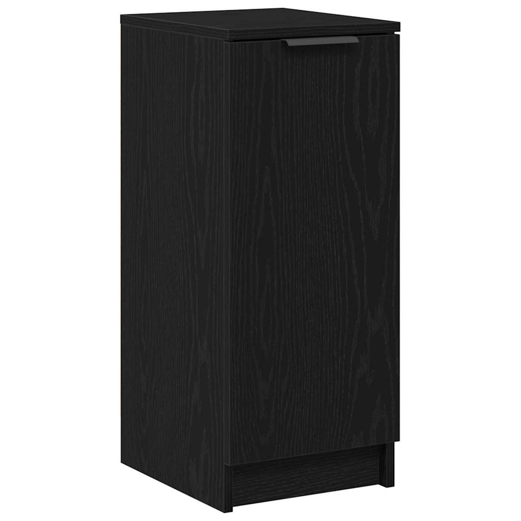 Sko skab med hylde Sort eg 29.5 x 35 x 70 cm Konstrueret træ
