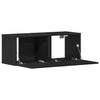 TV skabe 2 pcs Sort eg 80 x 30 x 30 cm Konstrueret træ