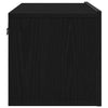 TV skabe 2 pcs Sort eg 80 x 30 x 30 cm Konstrueret træ