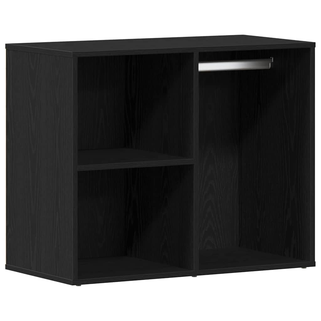 Kosmetikskab med hylde Sort eg 80 x 40 x 65 cm Konstrueret træ