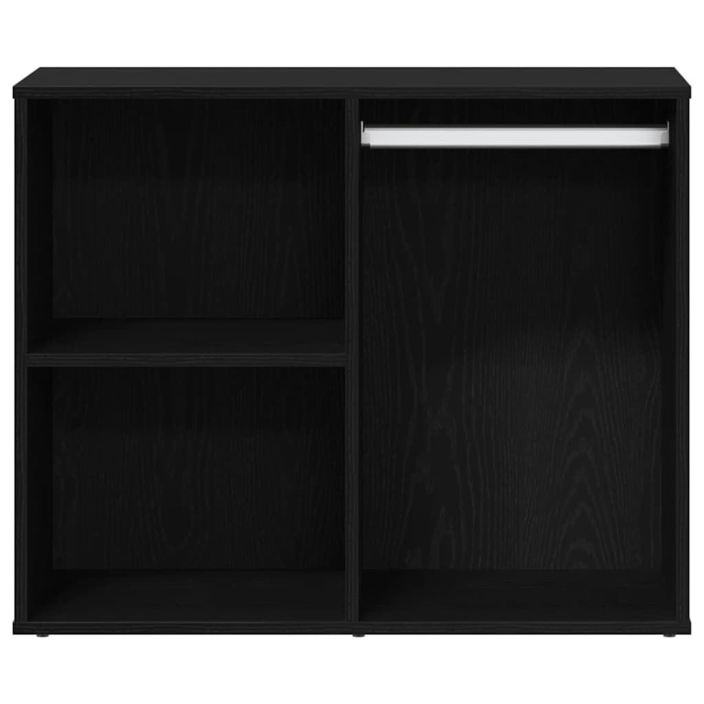 Kosmetikskab med hylde Sort eg 80 x 40 x 65 cm Konstrueret træ