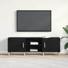 TV-skab Sort eg 150 x 30 x 50 cm Konstrueret træ