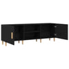TV-skab Sort eg 150 x 30 x 50 cm Konstrueret træ