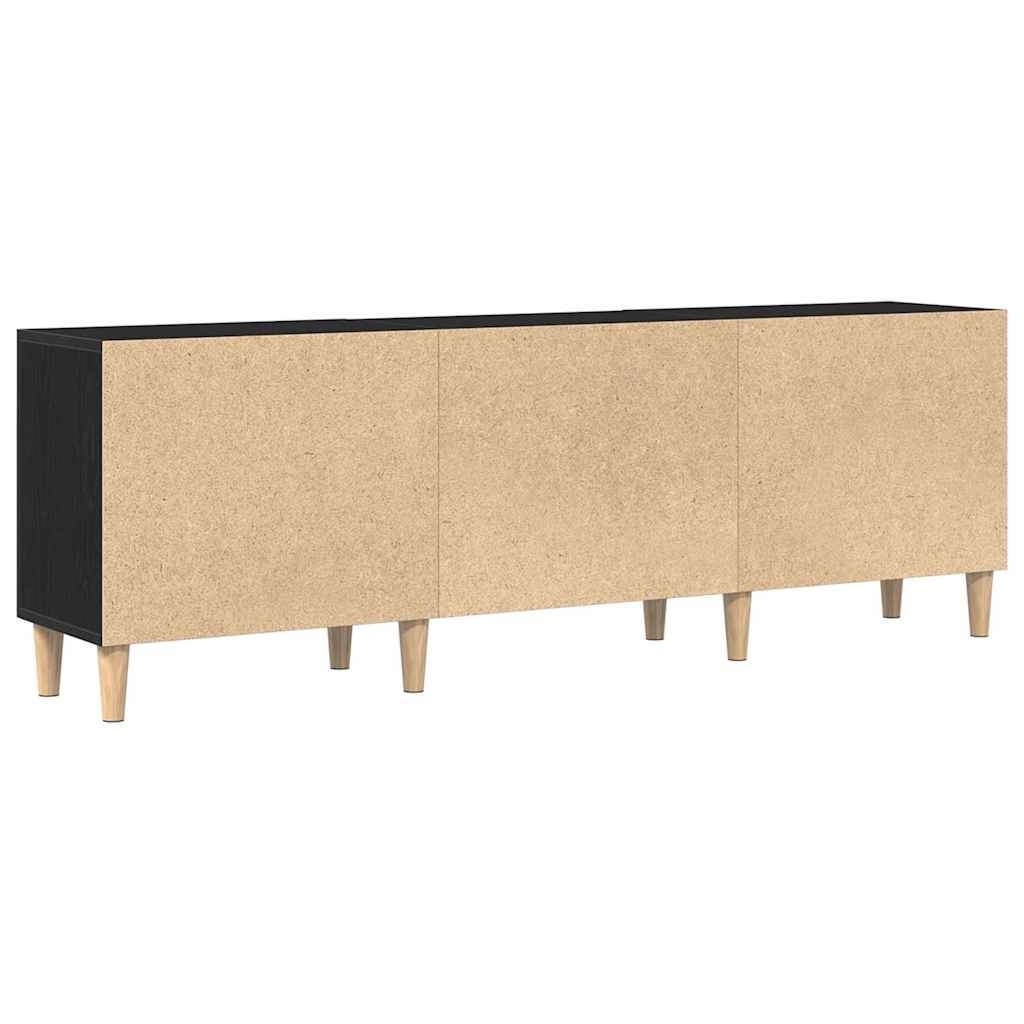 TV-skab Sort eg 150 x 30 x 50 cm Konstrueret træ