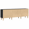 TV-skab Sort eg 150 x 30 x 50 cm Konstrueret træ