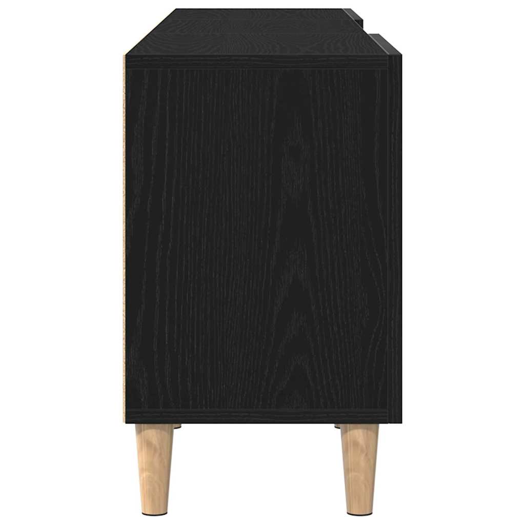 TV-skab Sort eg 150 x 30 x 50 cm Konstrueret træ