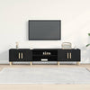 TV kabinet Sort eg 180 x 31.5 x 40 cm Konstrueret træ