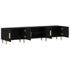 TV kabinet Sort eg 180 x 31.5 x 40 cm Konstrueret træ