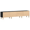 TV kabinet Sort eg 180 x 31.5 x 40 cm Konstrueret træ