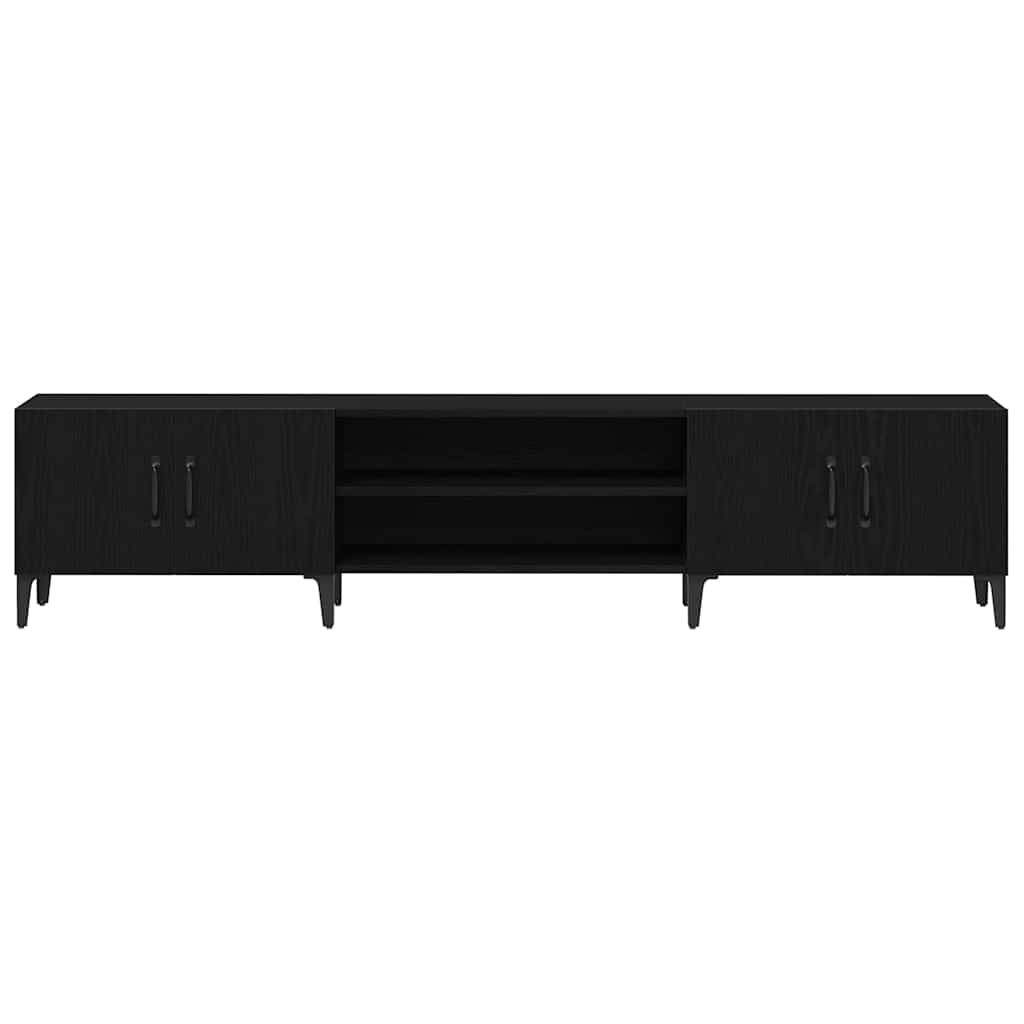 TV-skab Sort eg 180 x 31.5 x 40 cm Konstrueret træ