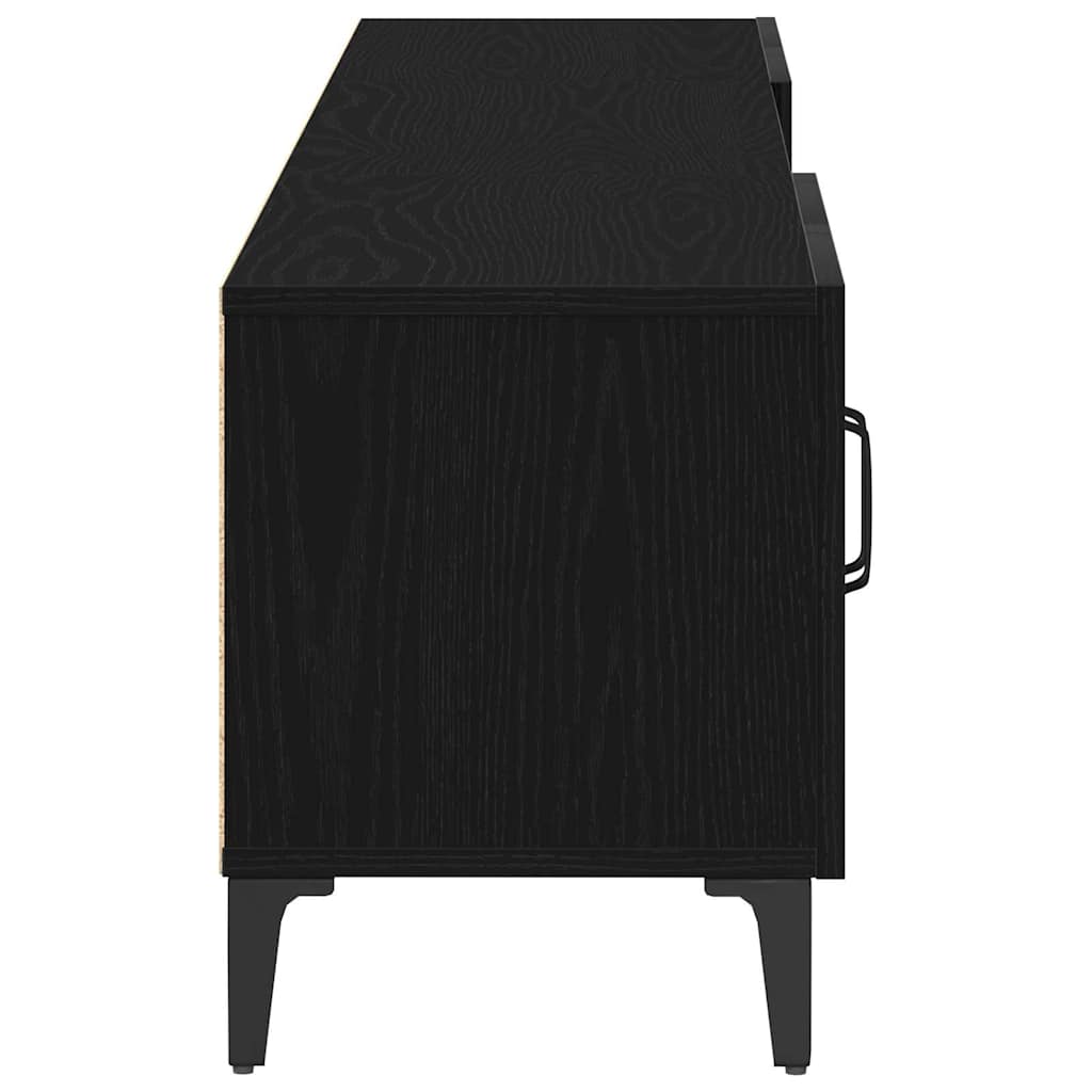 TV-skab Sort eg 180 x 31.5 x 40 cm Konstrueret træ