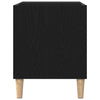 Pladeskab med hylde Sort eg 84.5 x 38 x 48 cm Konstrueret træ