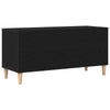 Pladeskab med hylde Sort eg 100 x 38 x 48 cm Konstrueret træ