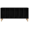Pladeskab med hylde Sort eg 100 x 38 x 48 cm Konstrueret træ