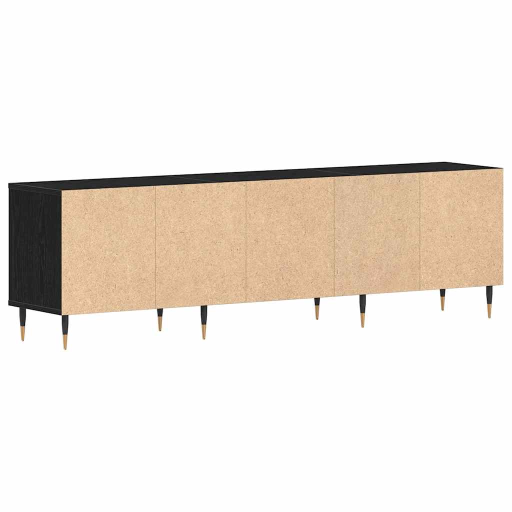 TV-skab Sort eg 150 x 30 x 44.5 cm Konstrueret træ