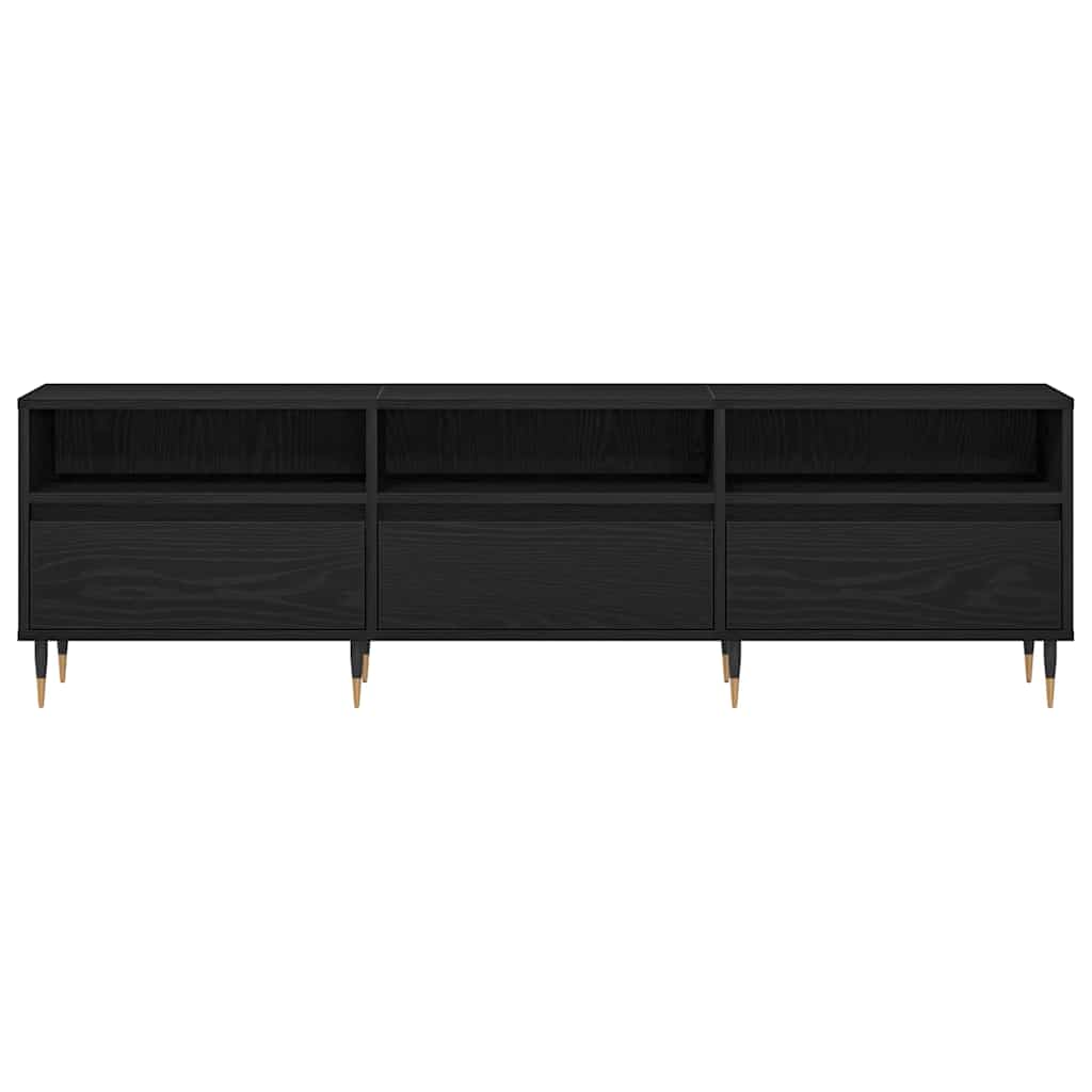 TV-skab Sort eg 150 x 30 x 44.5 cm Konstrueret træ