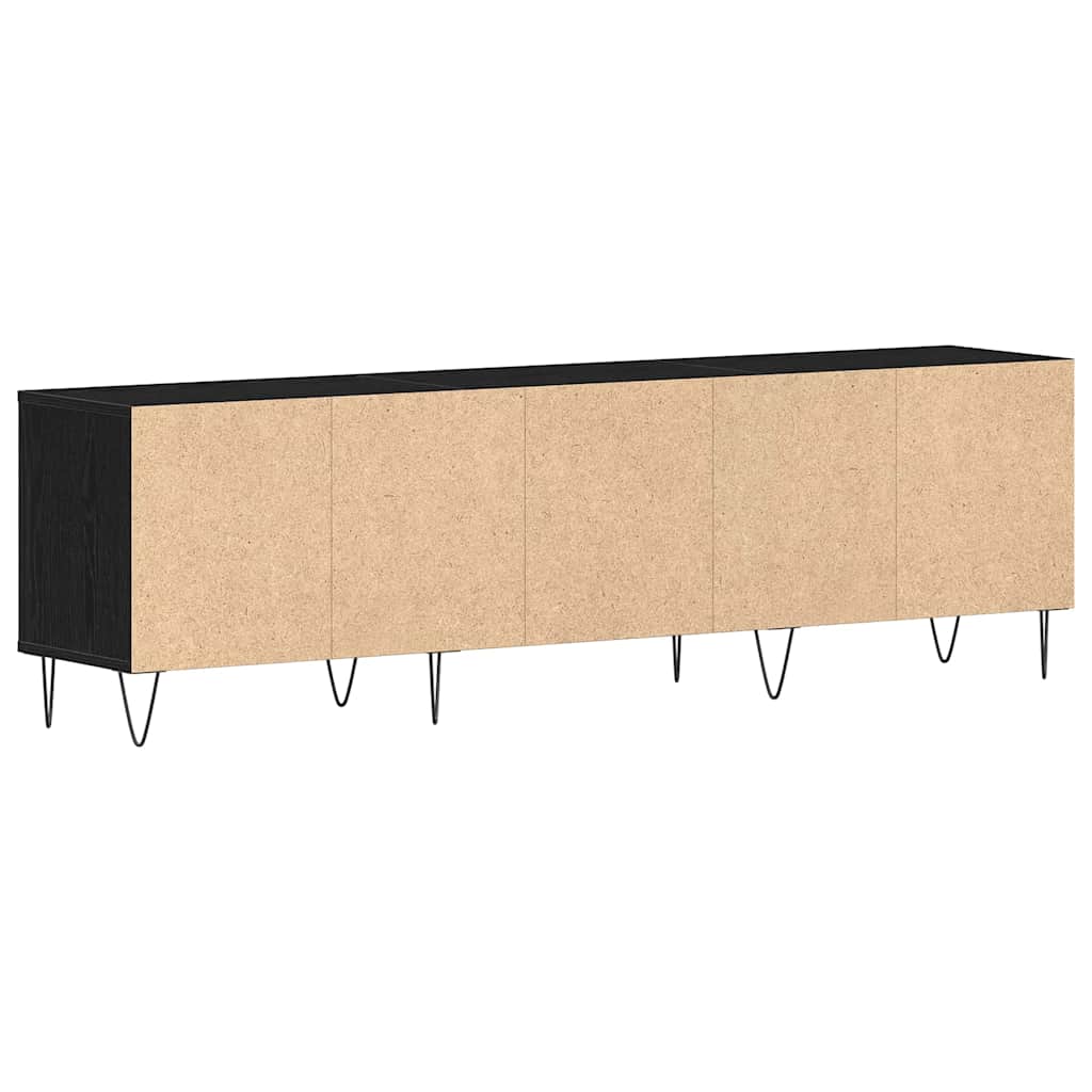 TV-skab Sort eg 150 x 30 x 44.5 cm Konstrueret træ