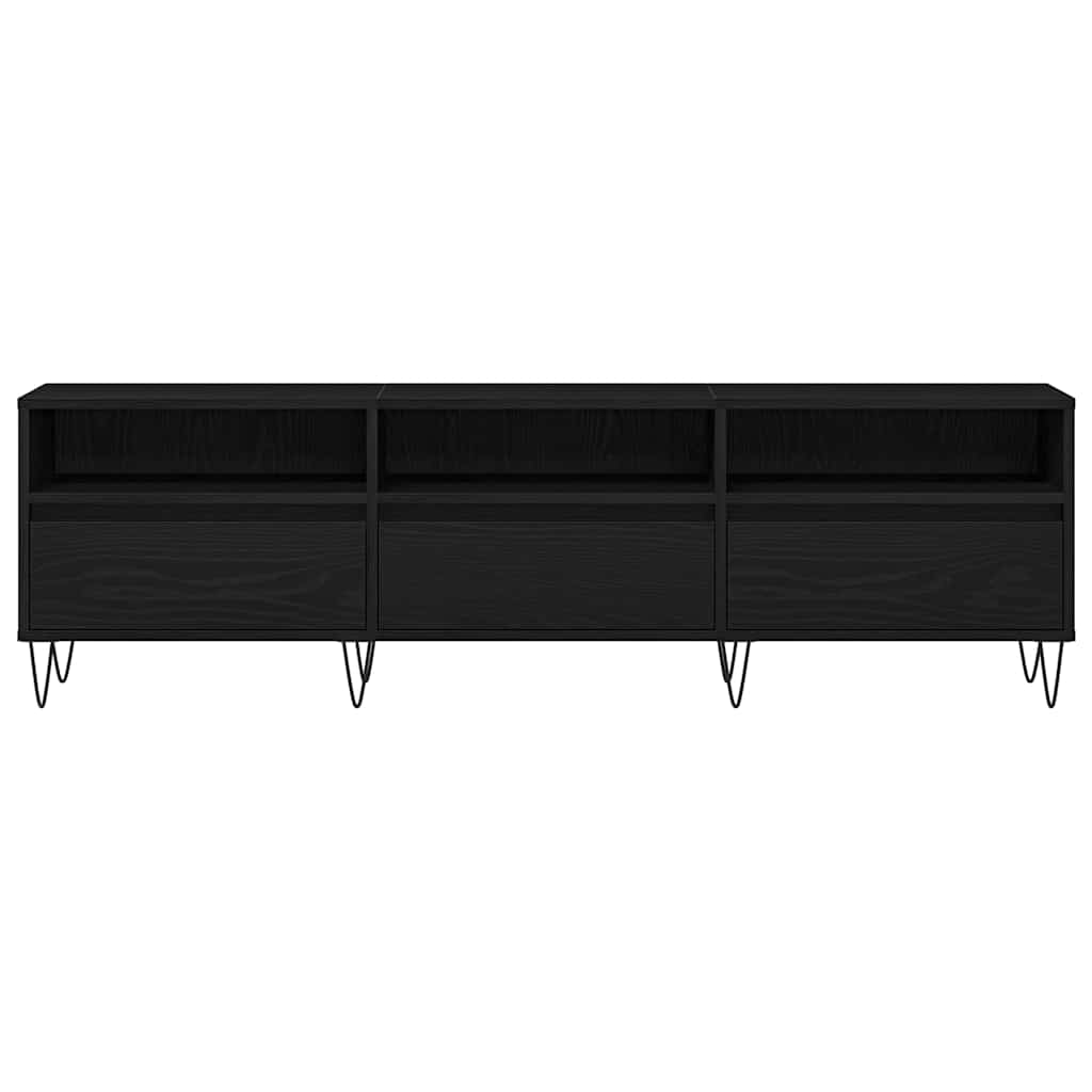 TV-skab Sort eg 150 x 30 x 44.5 cm Konstrueret træ